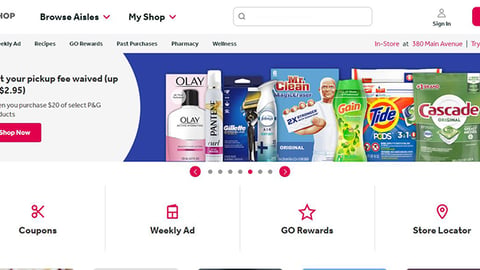 Ahold Delhaize P&G Free Pickup Offer